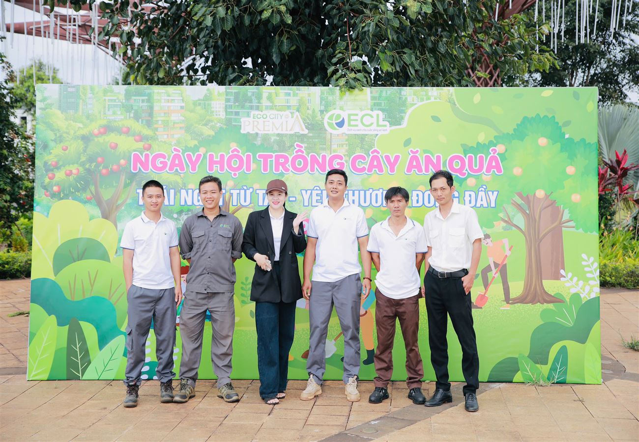 NGÀY HỘI TRỒNG CÂY ĂN QUẢ: TRÁI NGỌT TỪ TAY - YÊU THƯƠNG ĐONG ĐẦY TẠI KHU ĐÔ THỊ ECOCITY PREMIA