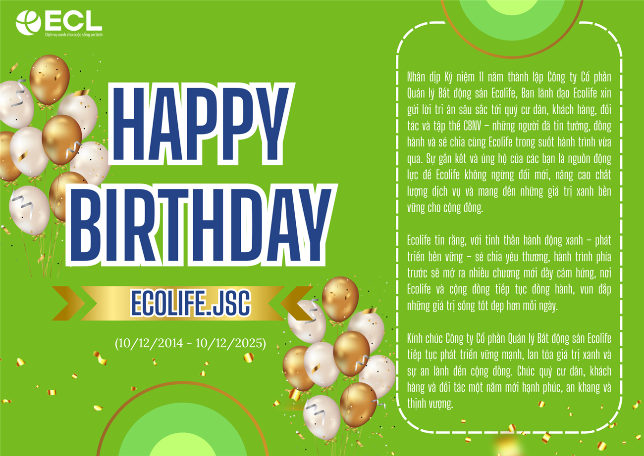 CHÀO ECOLIFE TUỔI 12